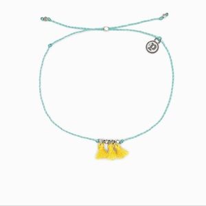 Pura vida tassel anklet